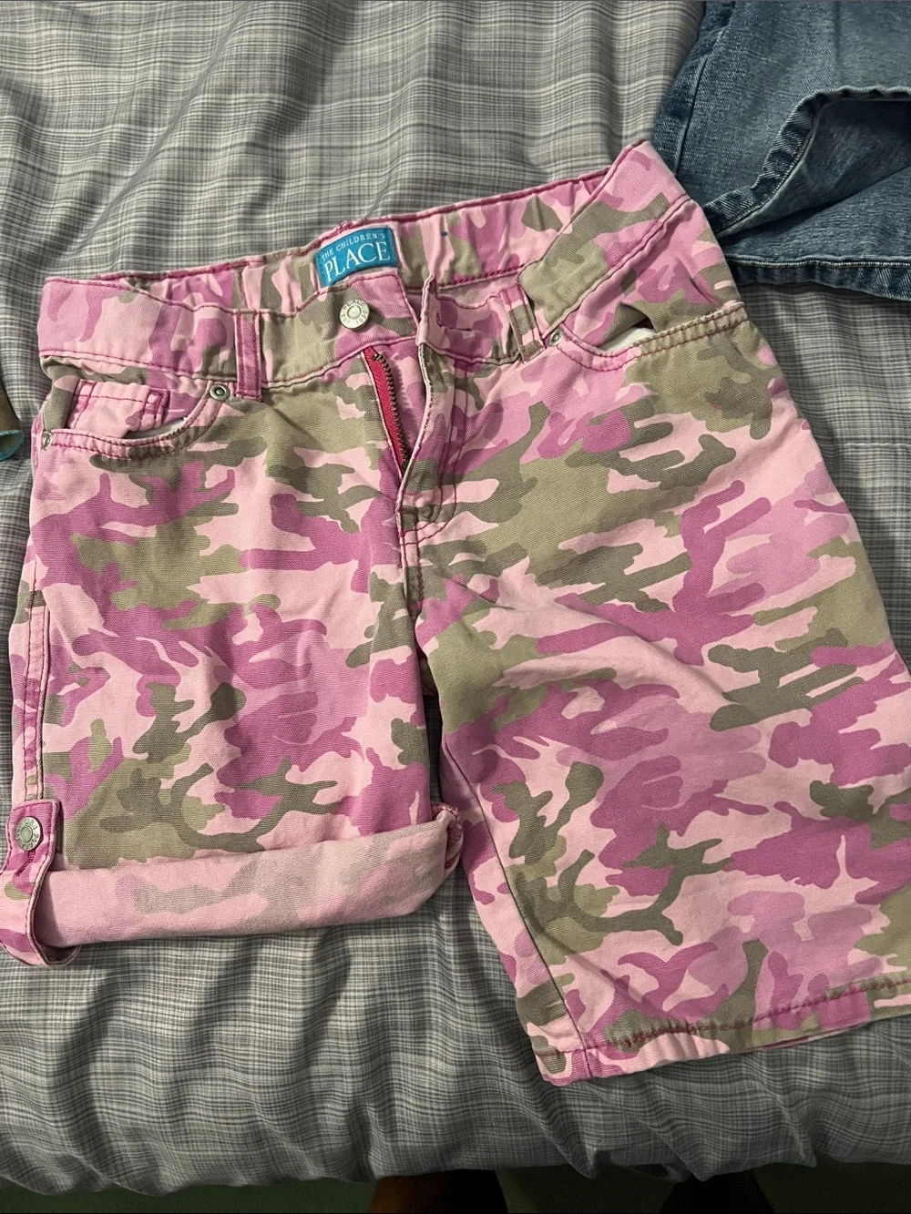 Girls' Pink & Aqua Patchwork and Camouflage Shorts Bundle